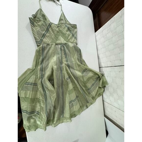 "MAX & CLEO" Vintage Y2K Fairy Whimsical Babydoll Keyhole Halter Sexy Midi - Picture 9 of 11